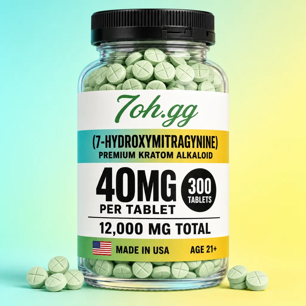 7-OH 40mg tablets final batch - sealed 200-count jar